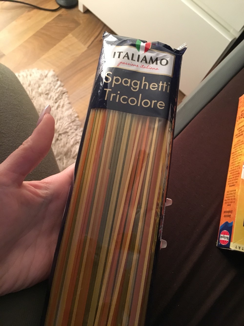Spaghetti tricolore