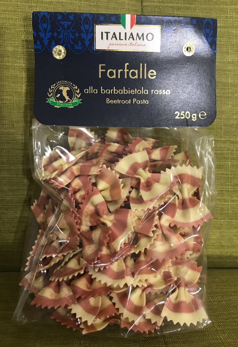 Farfalle alla barbabietola rossa