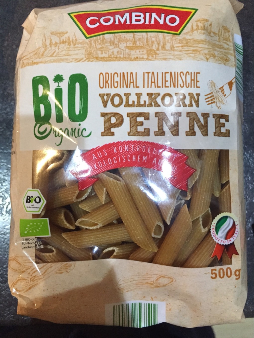 bio vollkorn penne