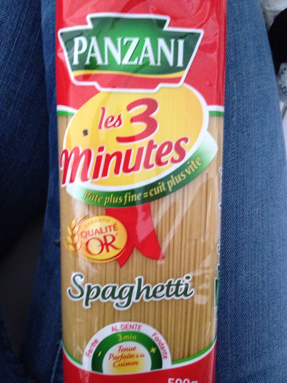 Panzani spaghetti 3 minutes 500g