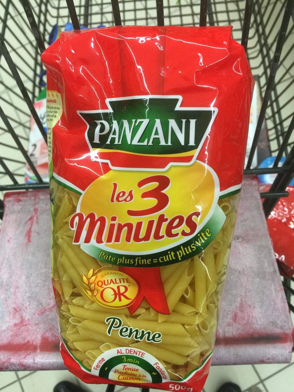Panzani penne rigate 3 minutes 500g