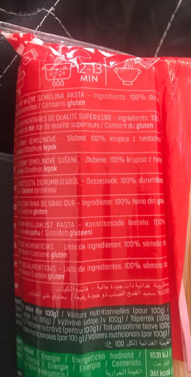 Pâtes Spaghetti N. 7 Panzani