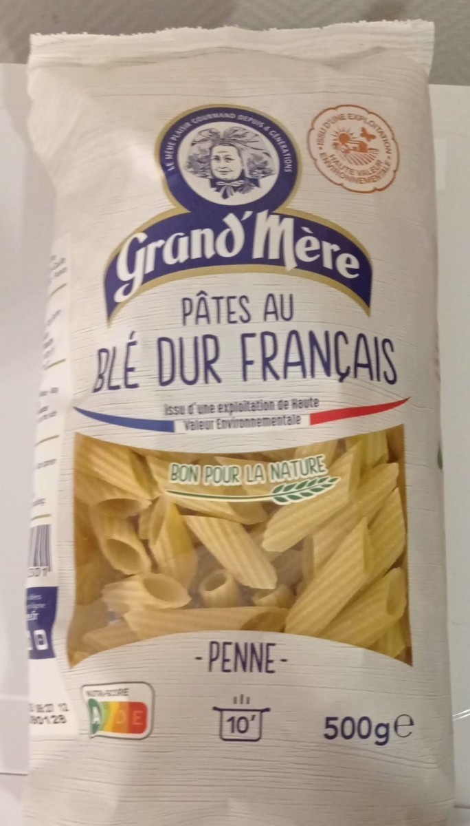 Pâtes au blé dur français