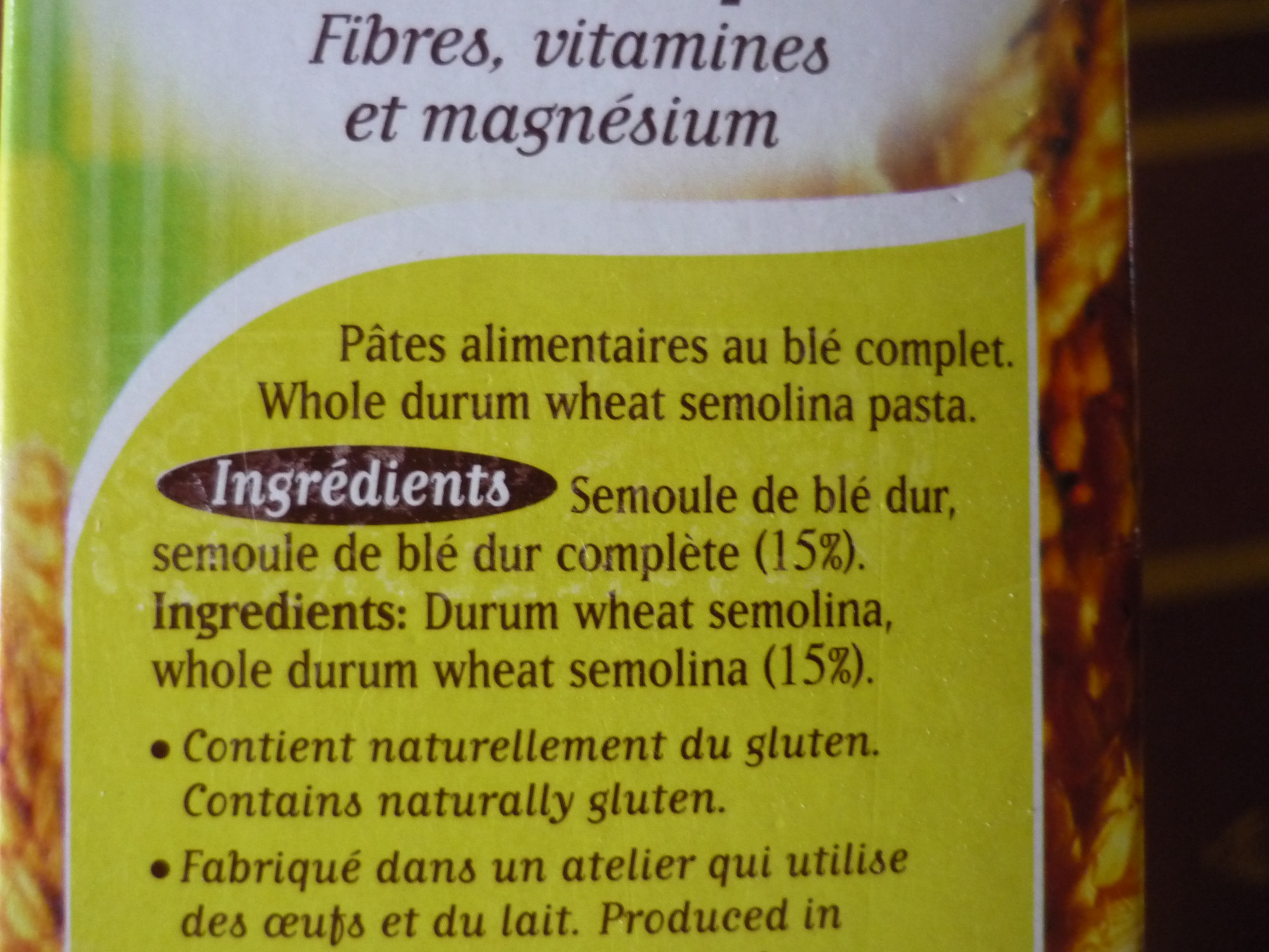 Torsettes (Blé complet)