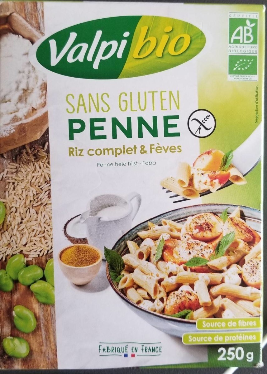 Penne Riz complet & fèves
