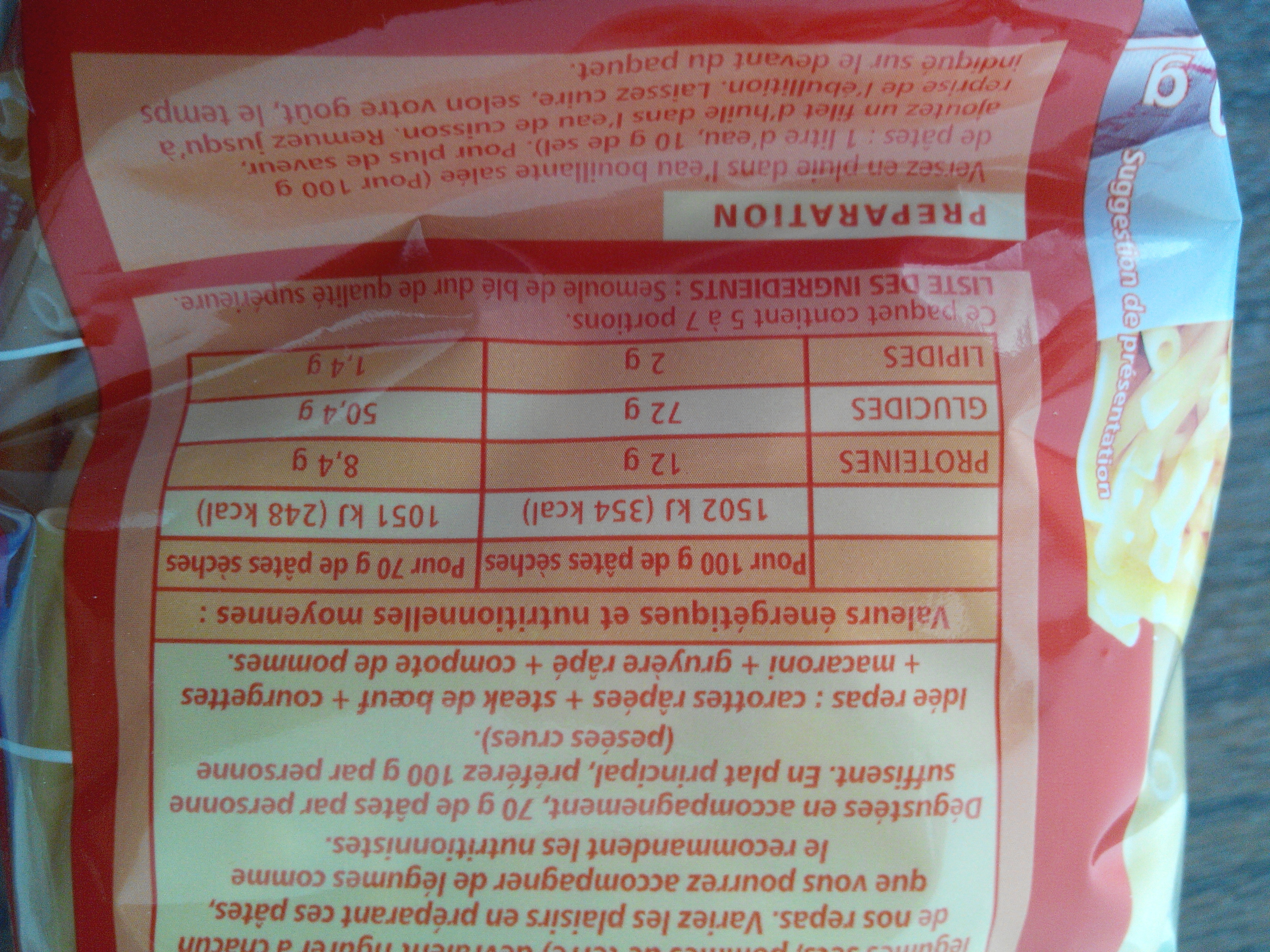 Macaroni de Qualité Supérieure