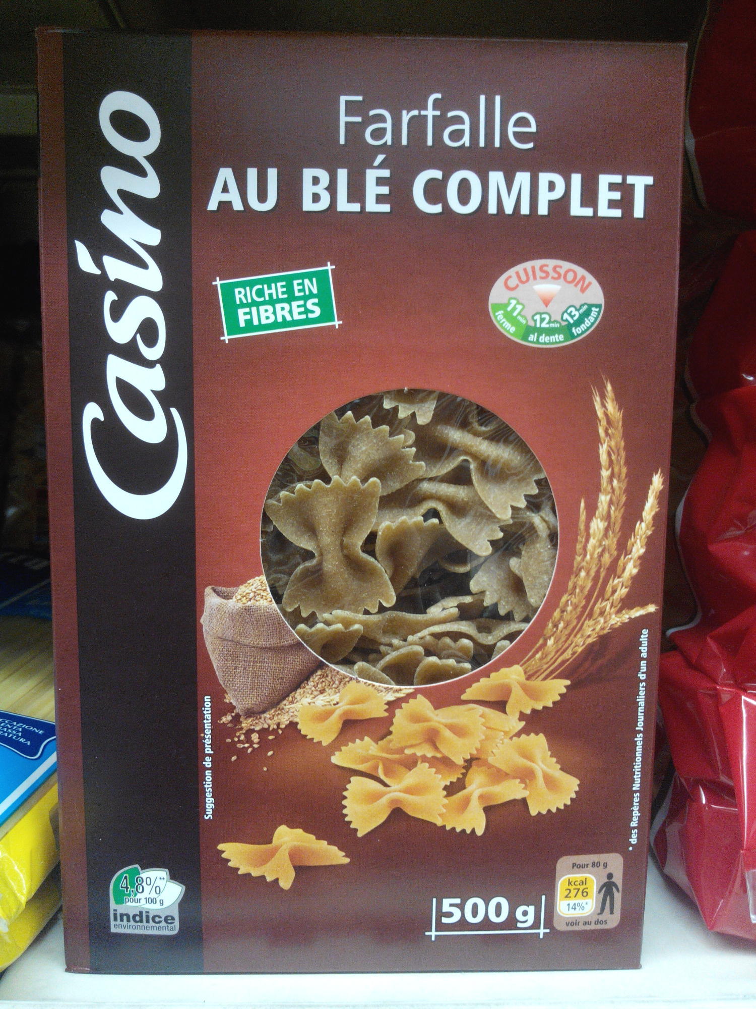 Farfalles au blé complet Casino