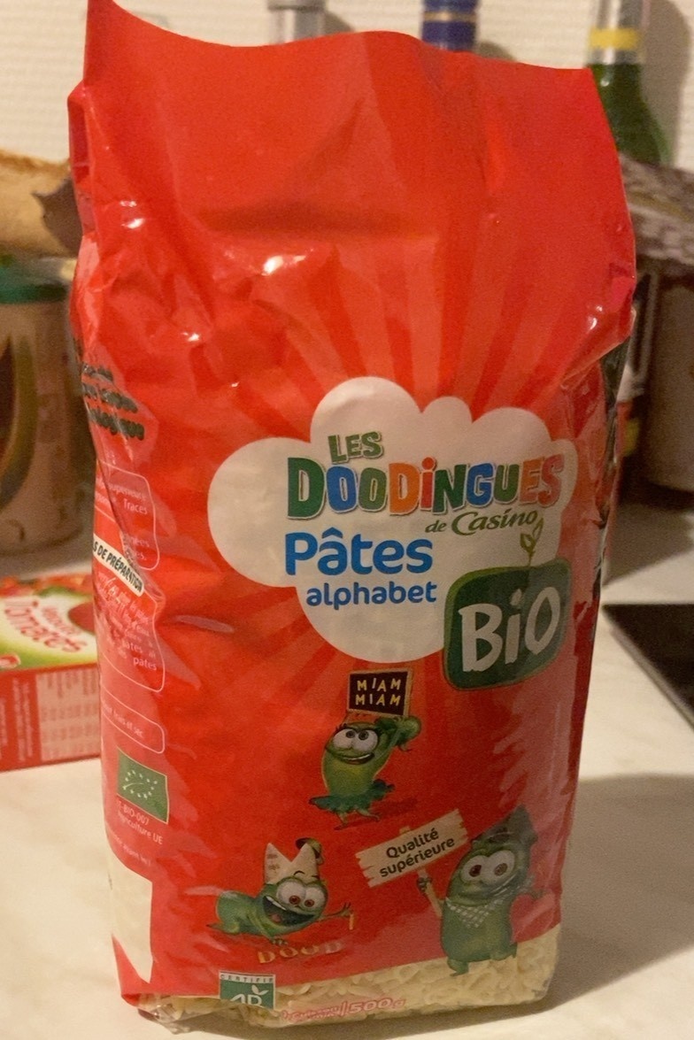 Pâtes alphabet