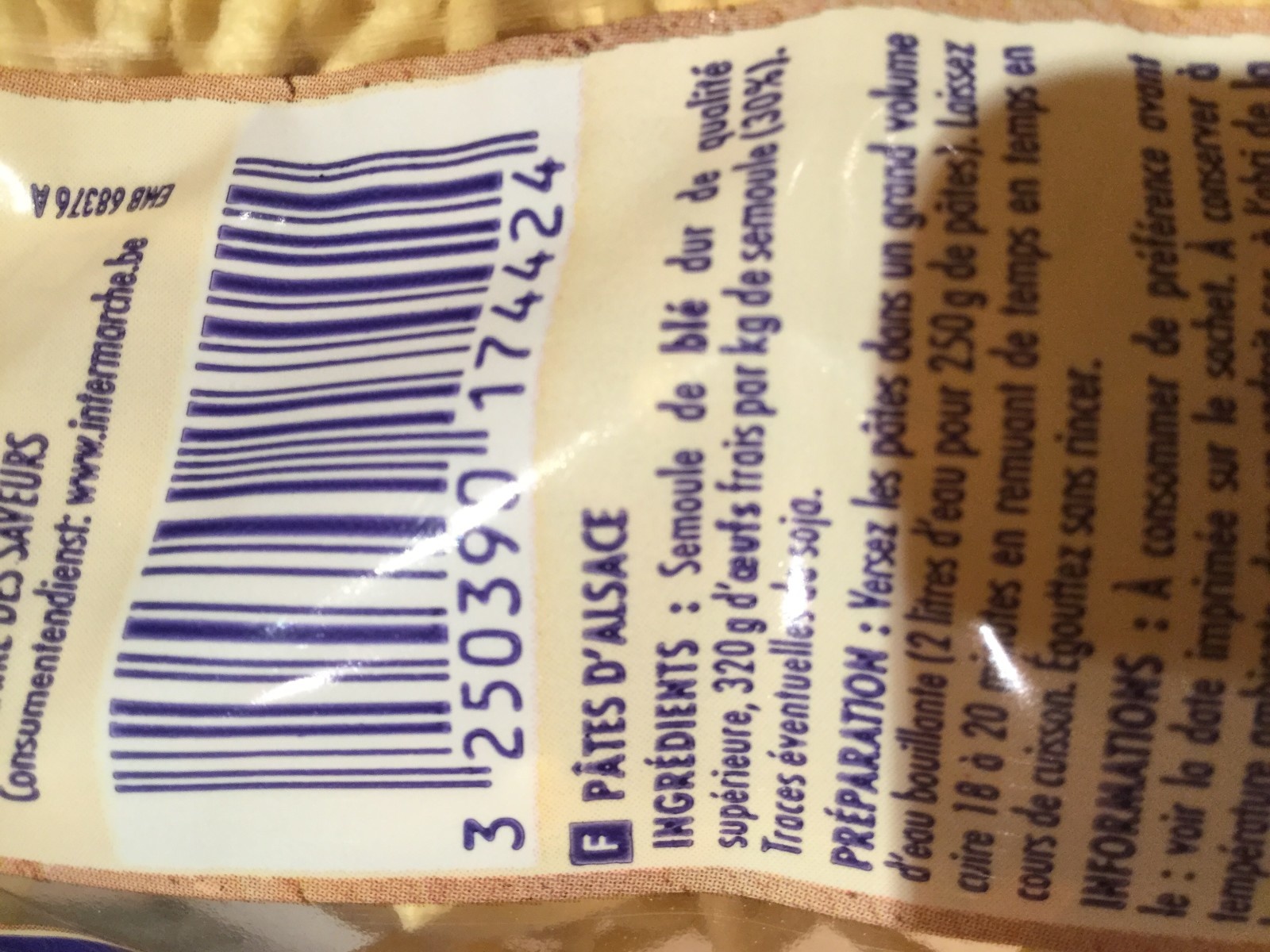 SPÄTZLE 7 ŒUFS FRAIS-250g