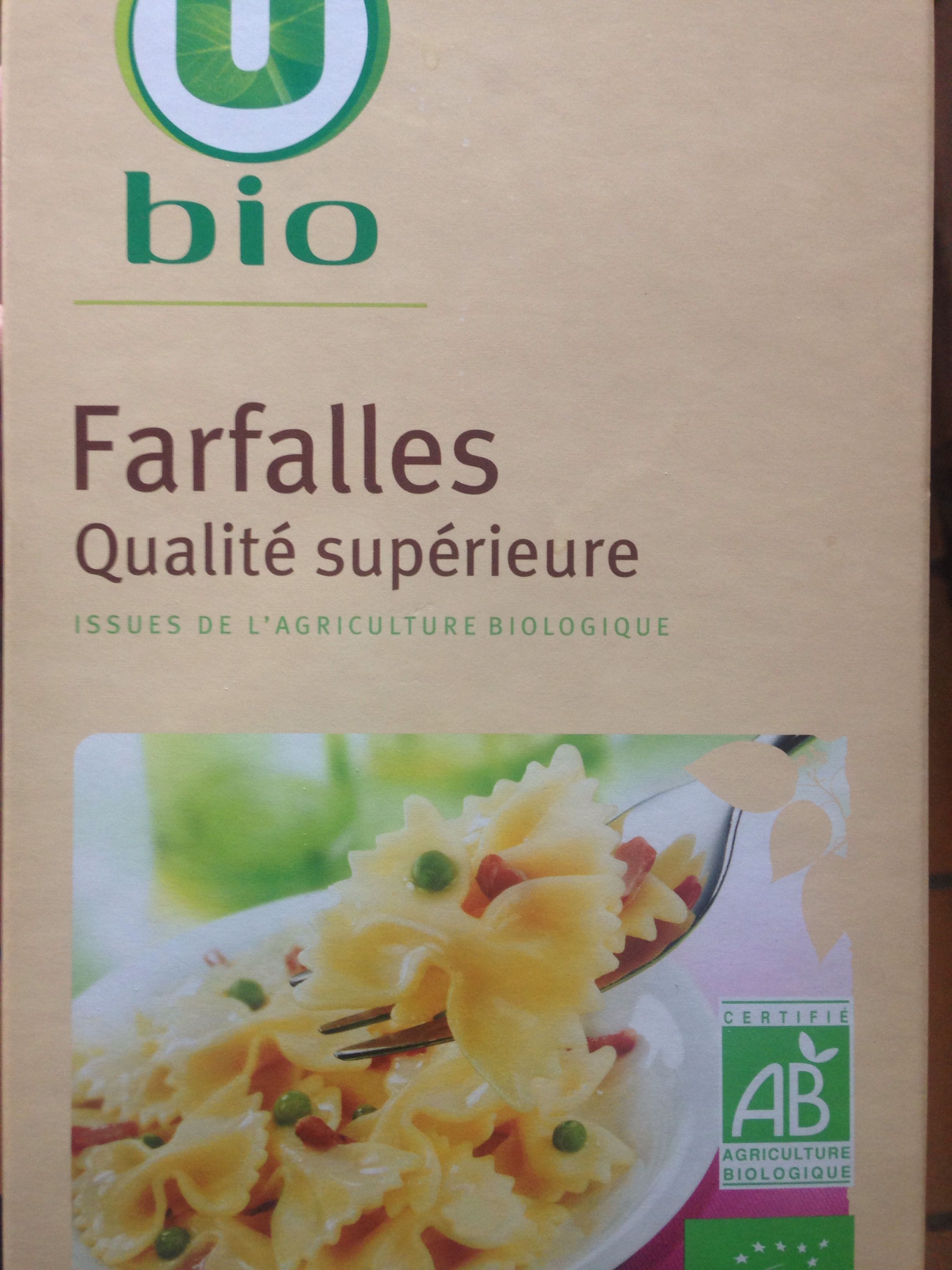 Pâte Farfalles blanches bio, 500g