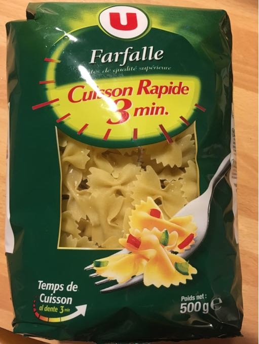 Pâtes Farfalles cuisson rapide 500g