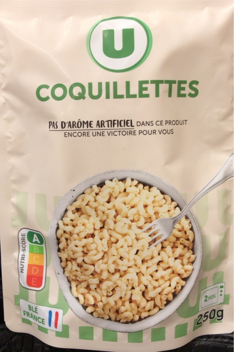 Pâtes Coquillette nature micro-ondable 2' doy pack 250g