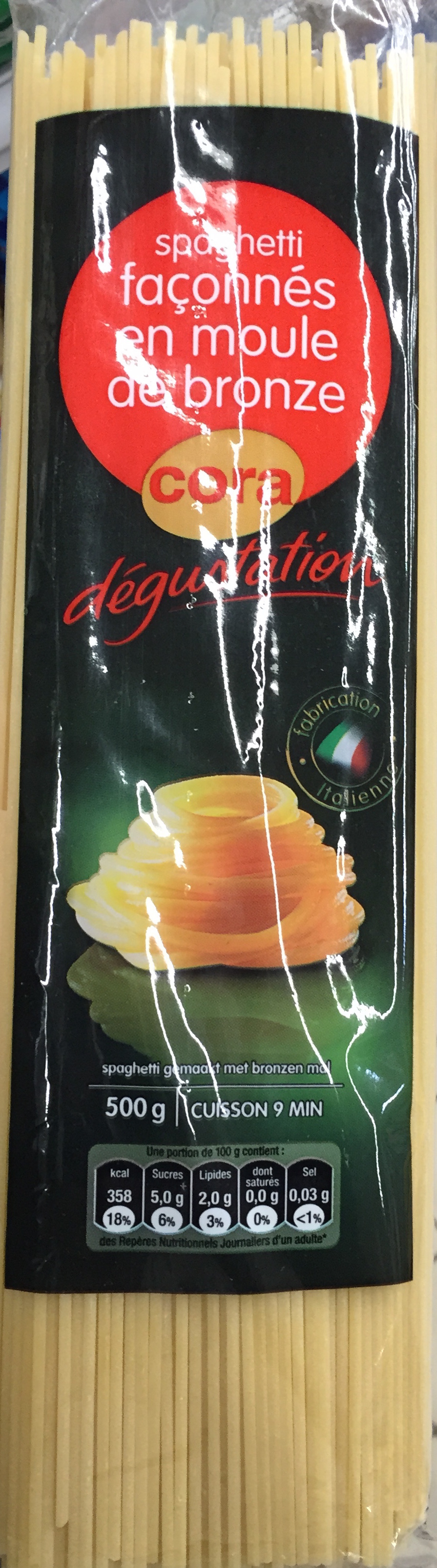 Dégustation - Spaghetti façonnés en moule de bronze