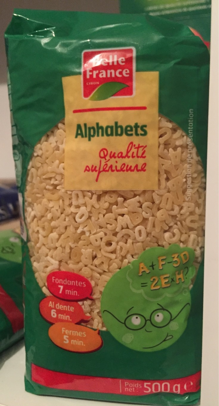 Alphabet qualite superieur