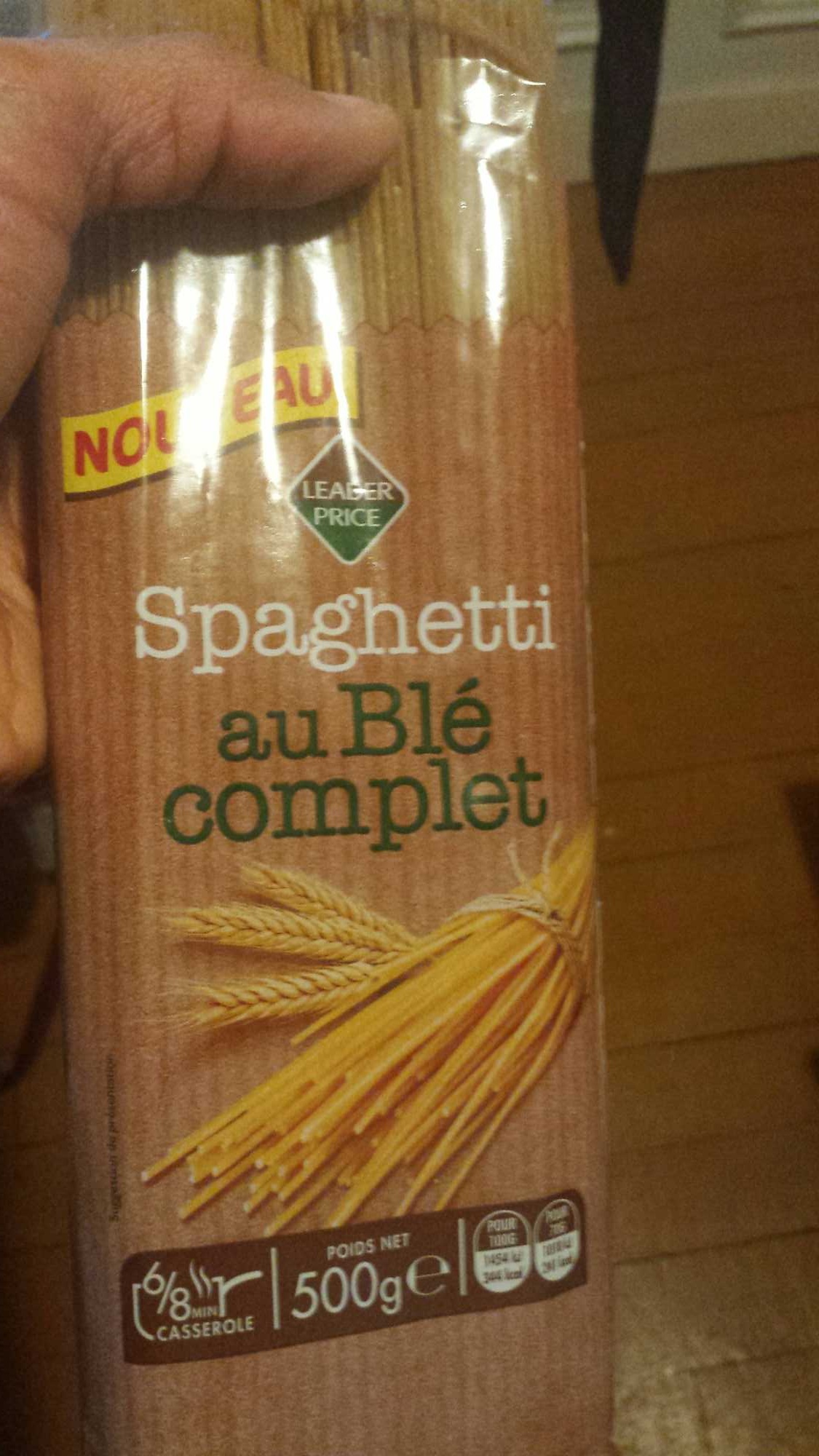Spaghetti au blé complet