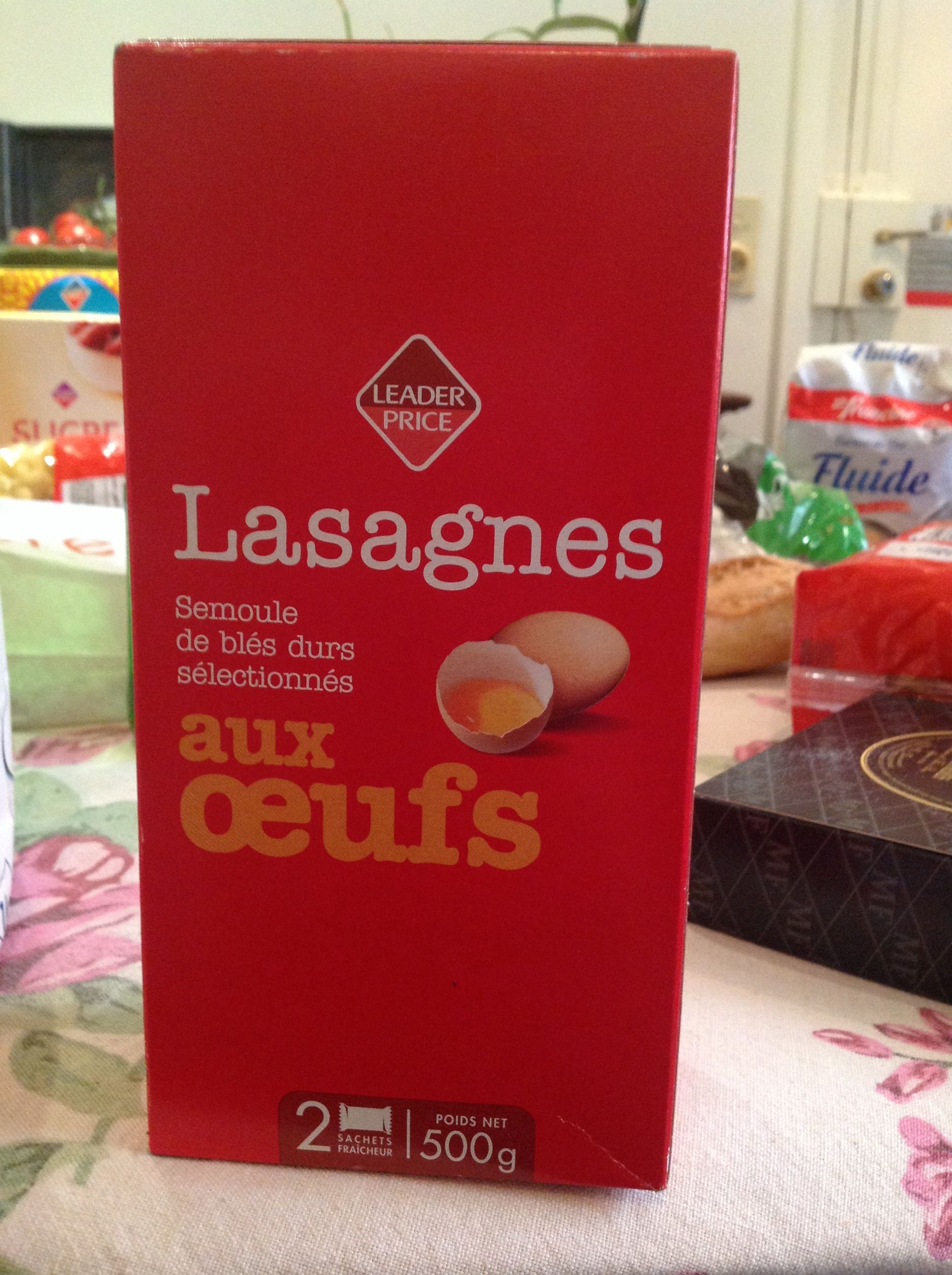 Lasagnes aux œufs