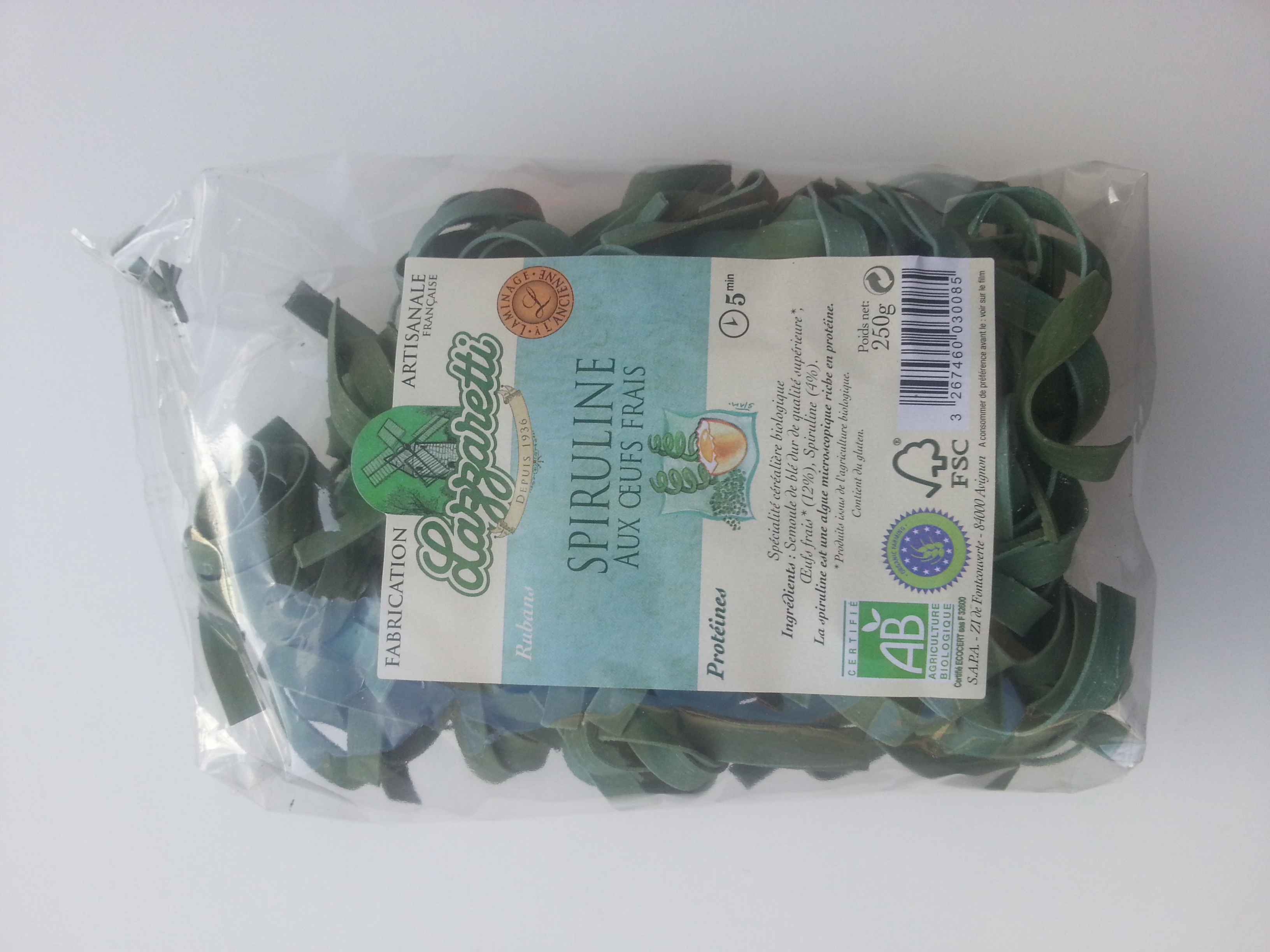 Rubans spiruline