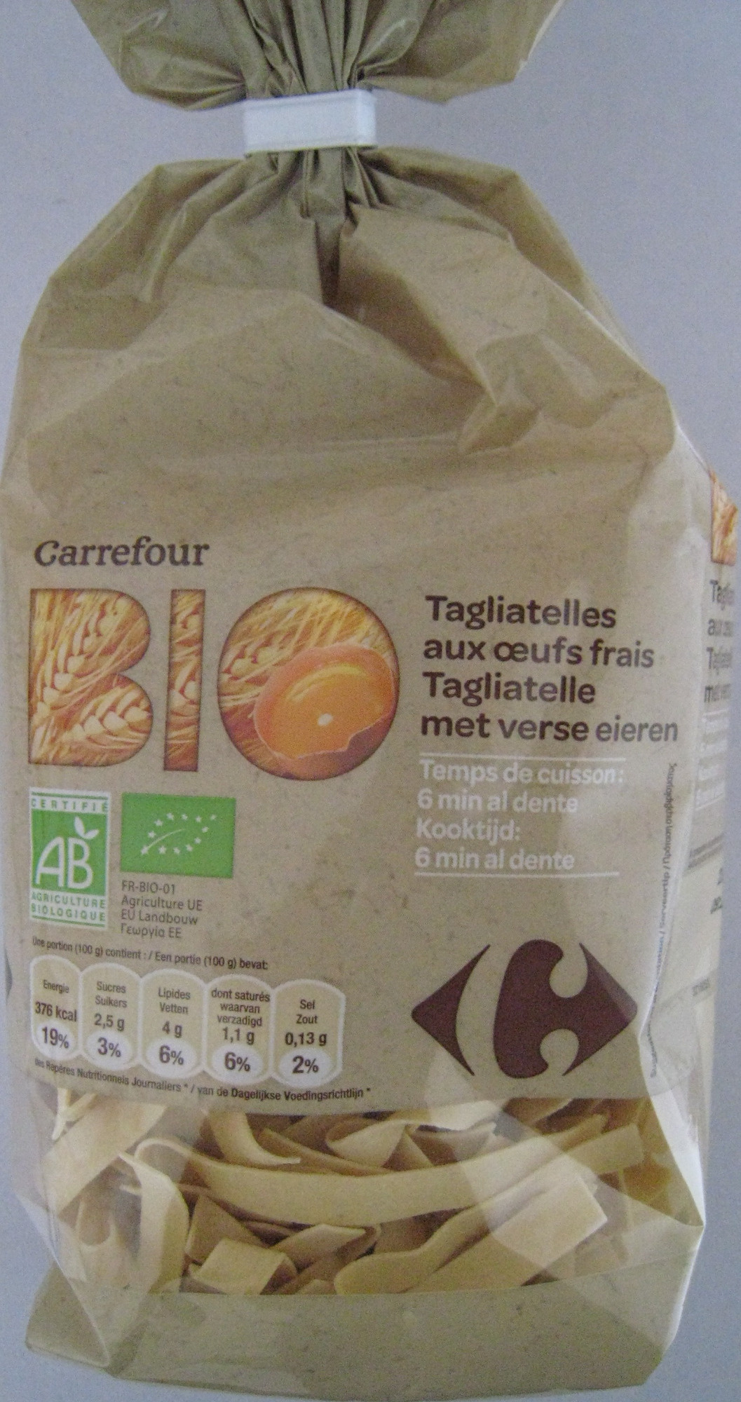 Tagliatelles aux oeufs