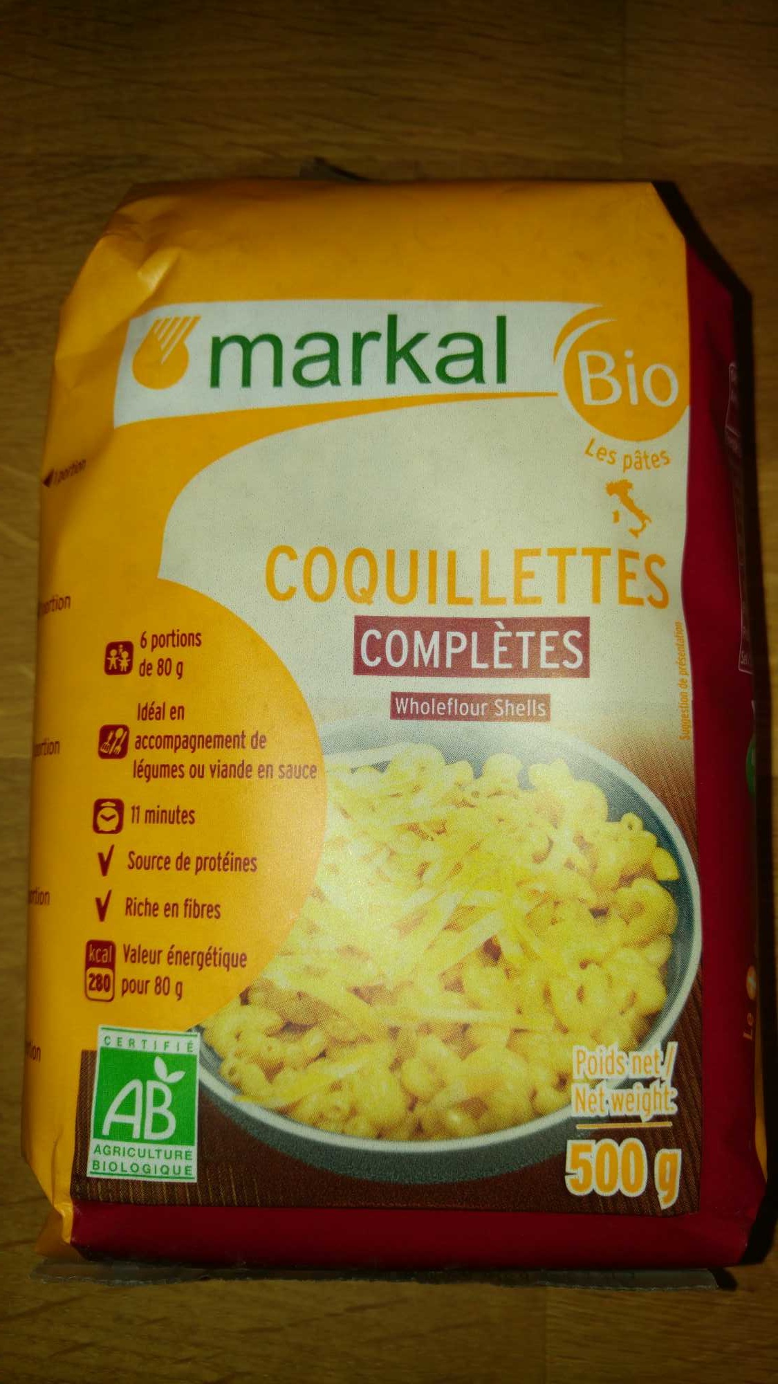 Coquillettes complètes