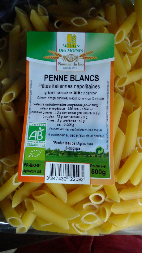 Naturaline Pennes Blancs
