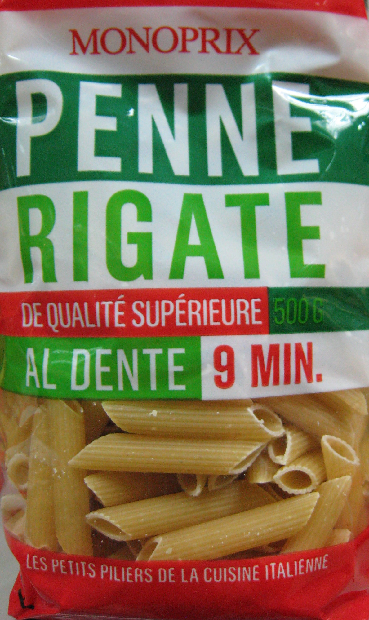 Penne Rigate (Al dente 12 mn)