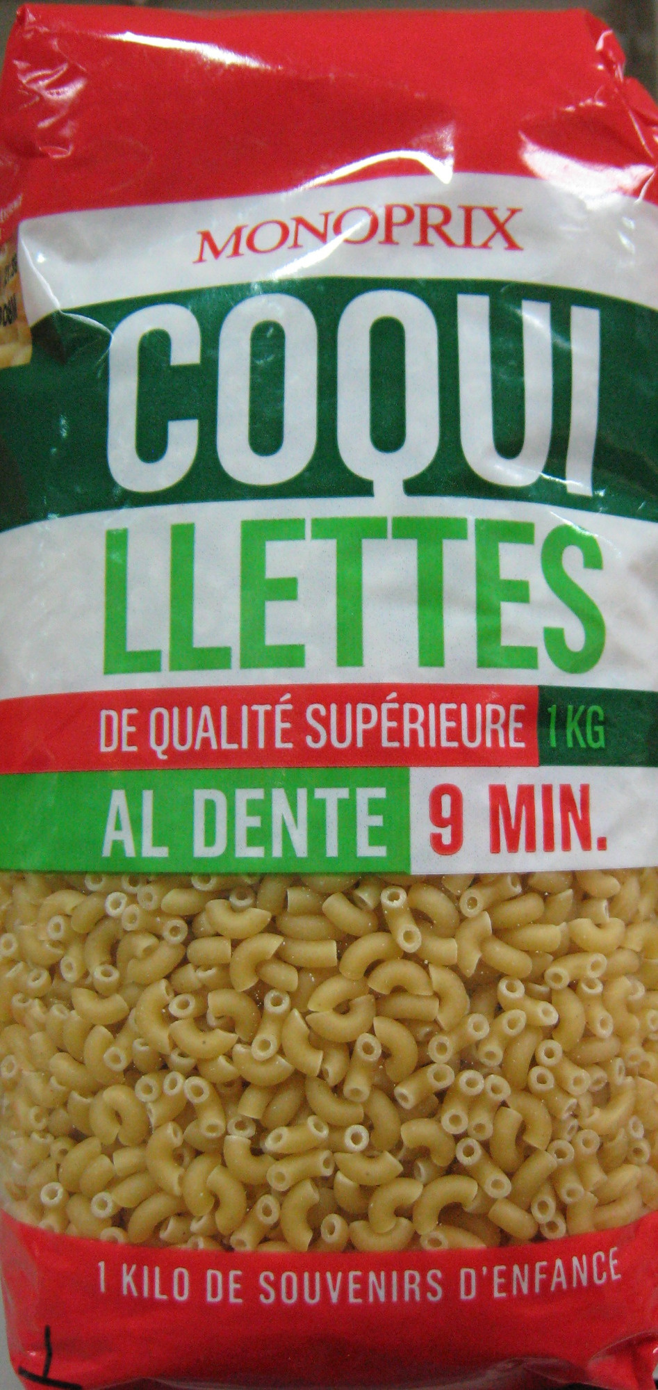Coquillettes (Al dente 9 min.)