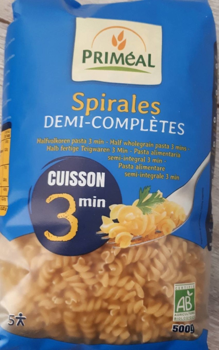 Spirales demi-complètes