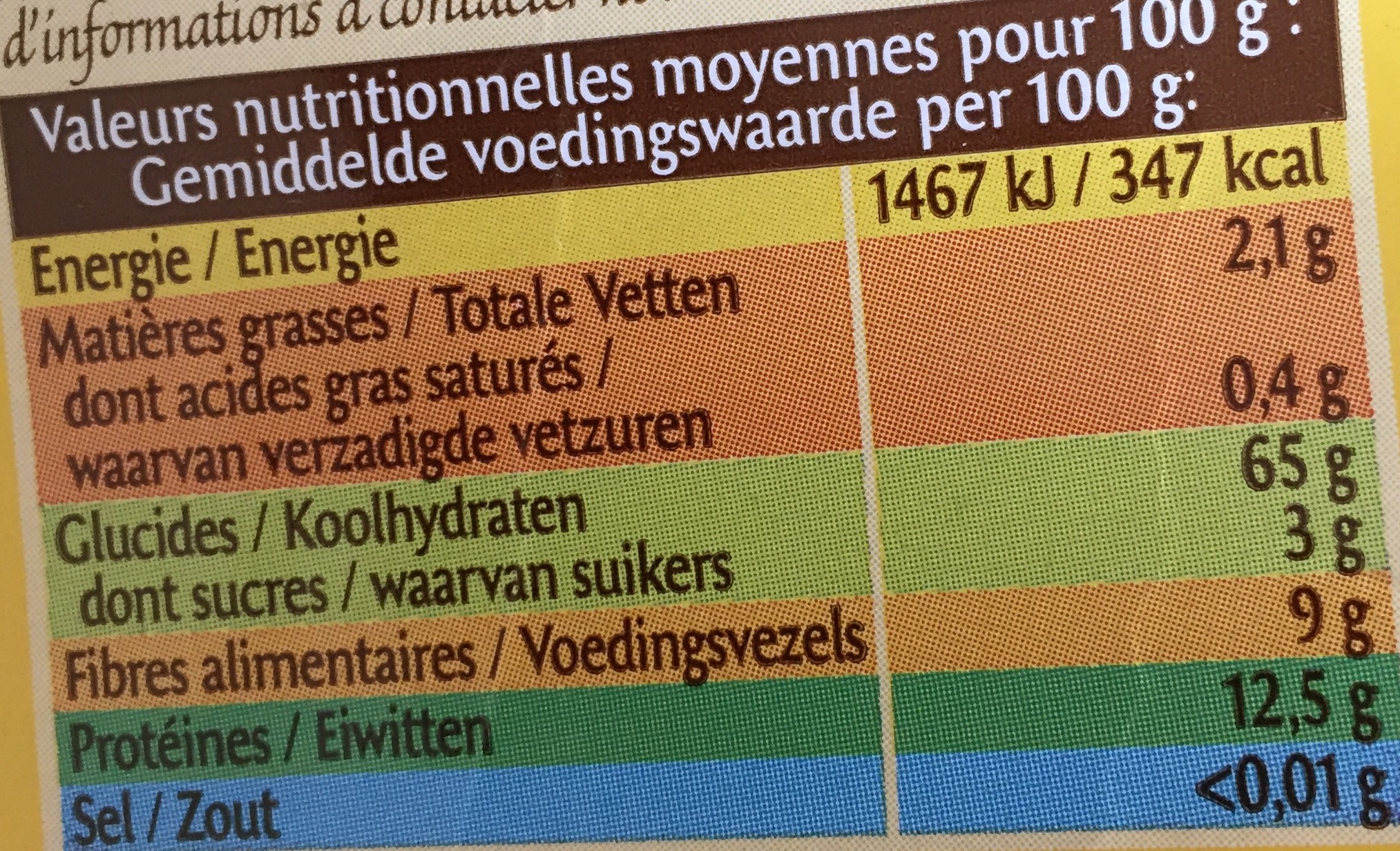 Coquillettes Complètes, 500G