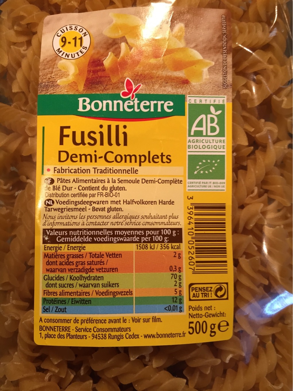 Fusilli Demi-complets
