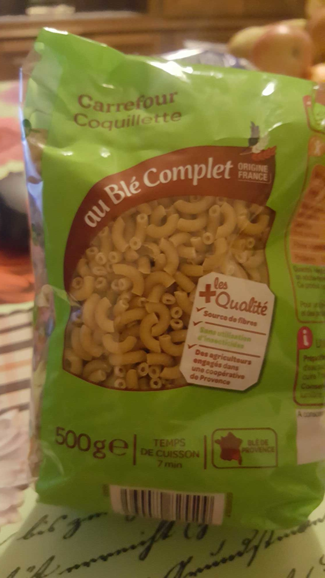 Coquillettes Blé complet