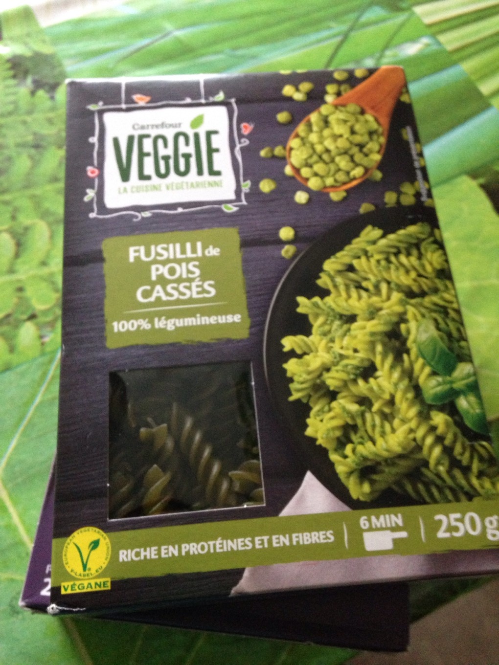 Fusilli de pois cassés