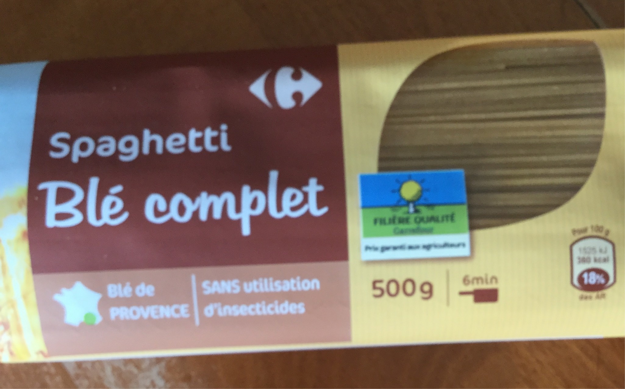 Spaghetti Blé complet