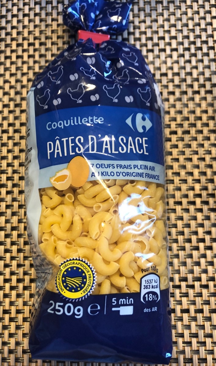Coquillette - Pâtes d'alsace
