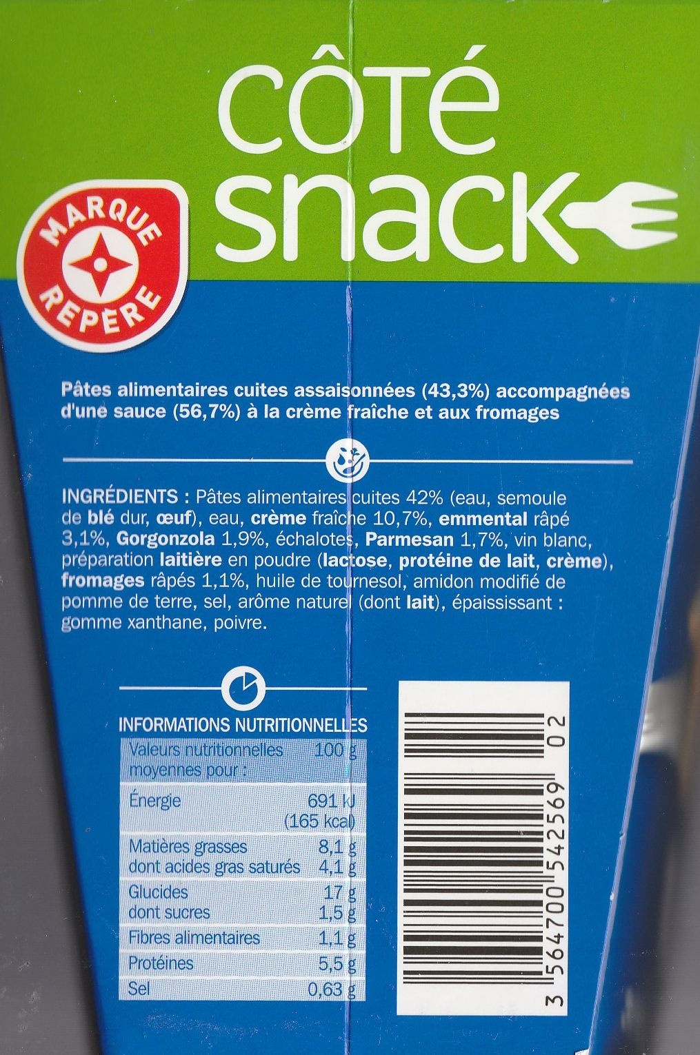 Fusilli aux fromages italiens - box