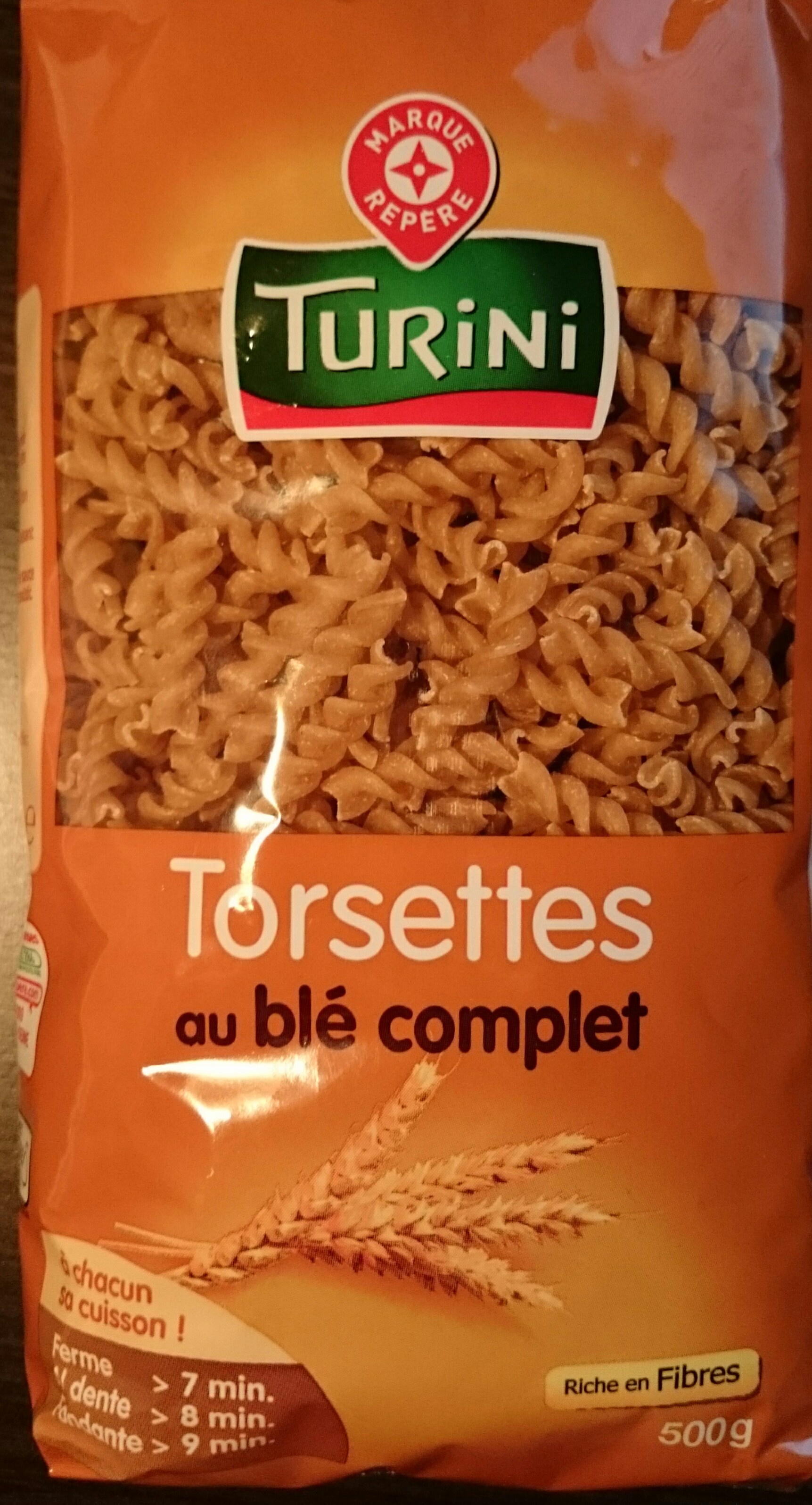 Torsades au blé complet
