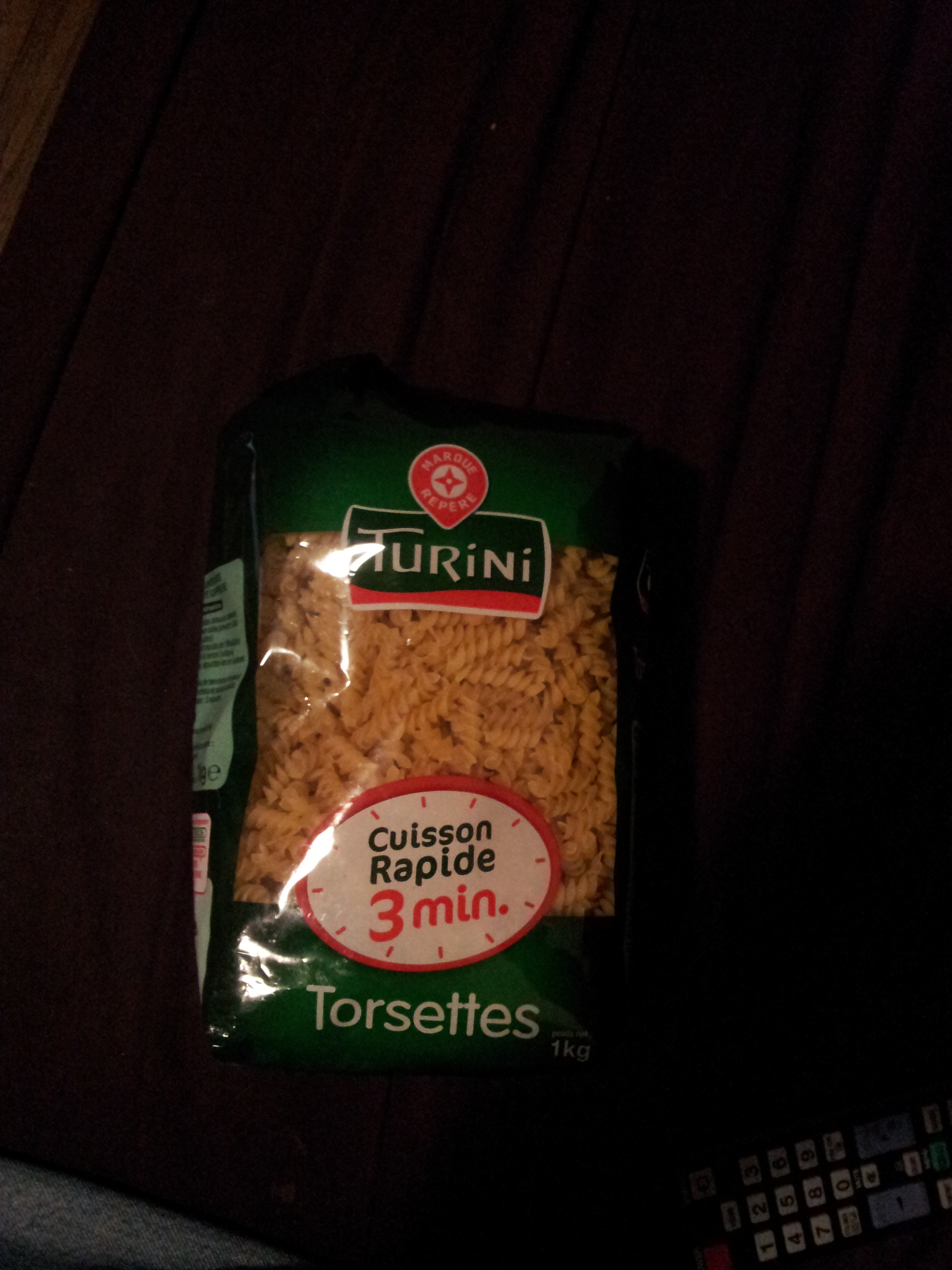 Torsades ;Cuisson Rapide 3 min.)