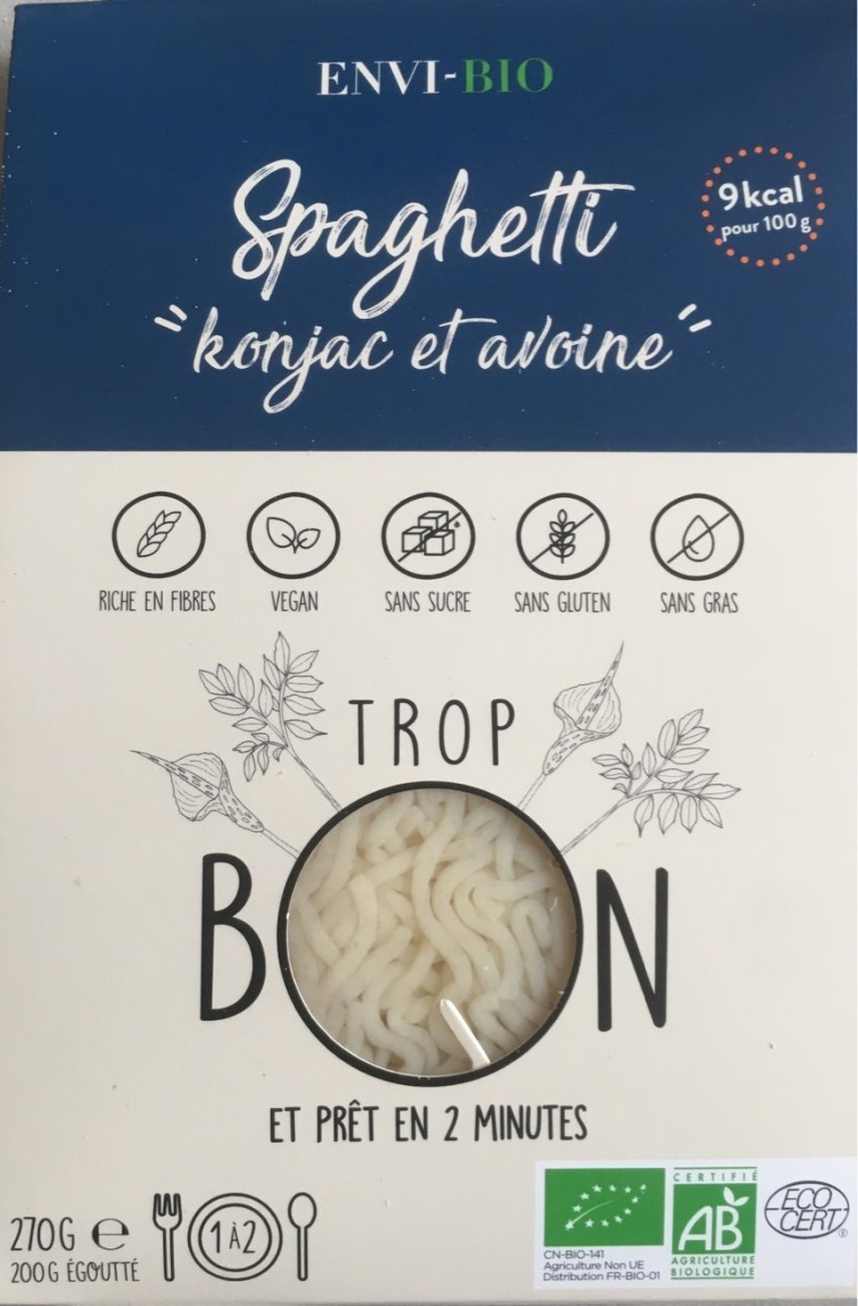 Spaghetti konjac et avoine - ENVI-BIO - 270 g