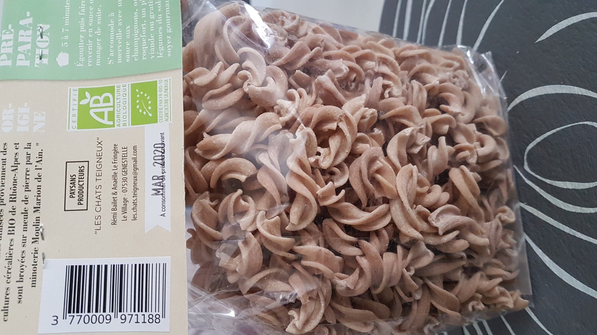 Fusilli Châtaigne