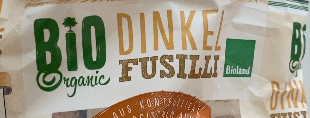 Bio Dinkel Nudeln Fusilli