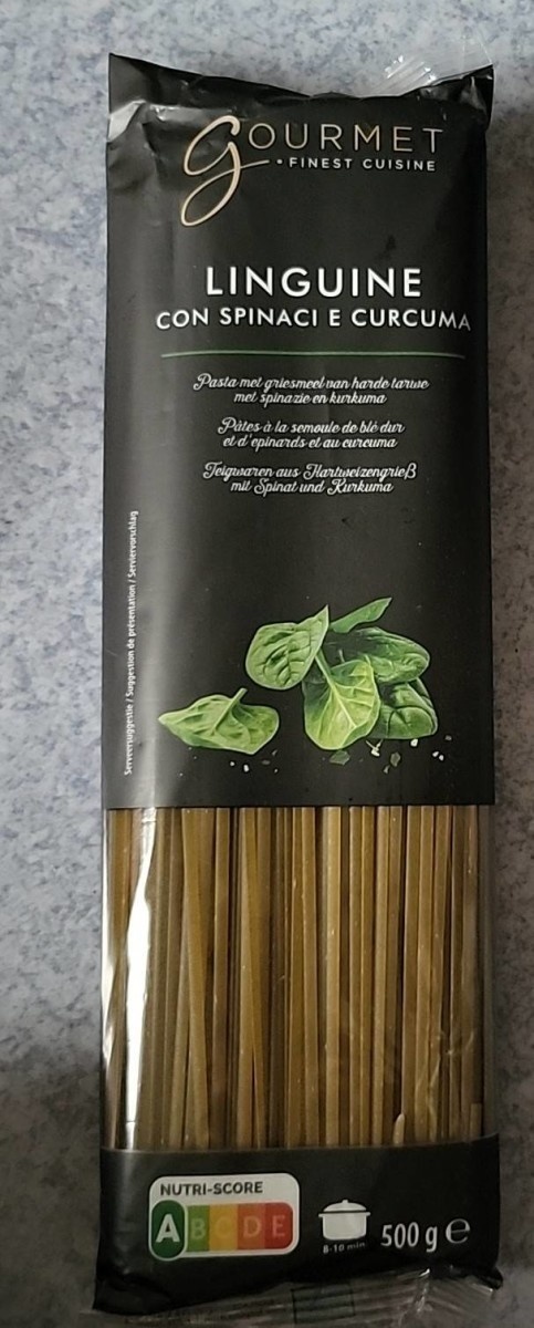 Linguine con Spinaci e Curcuma