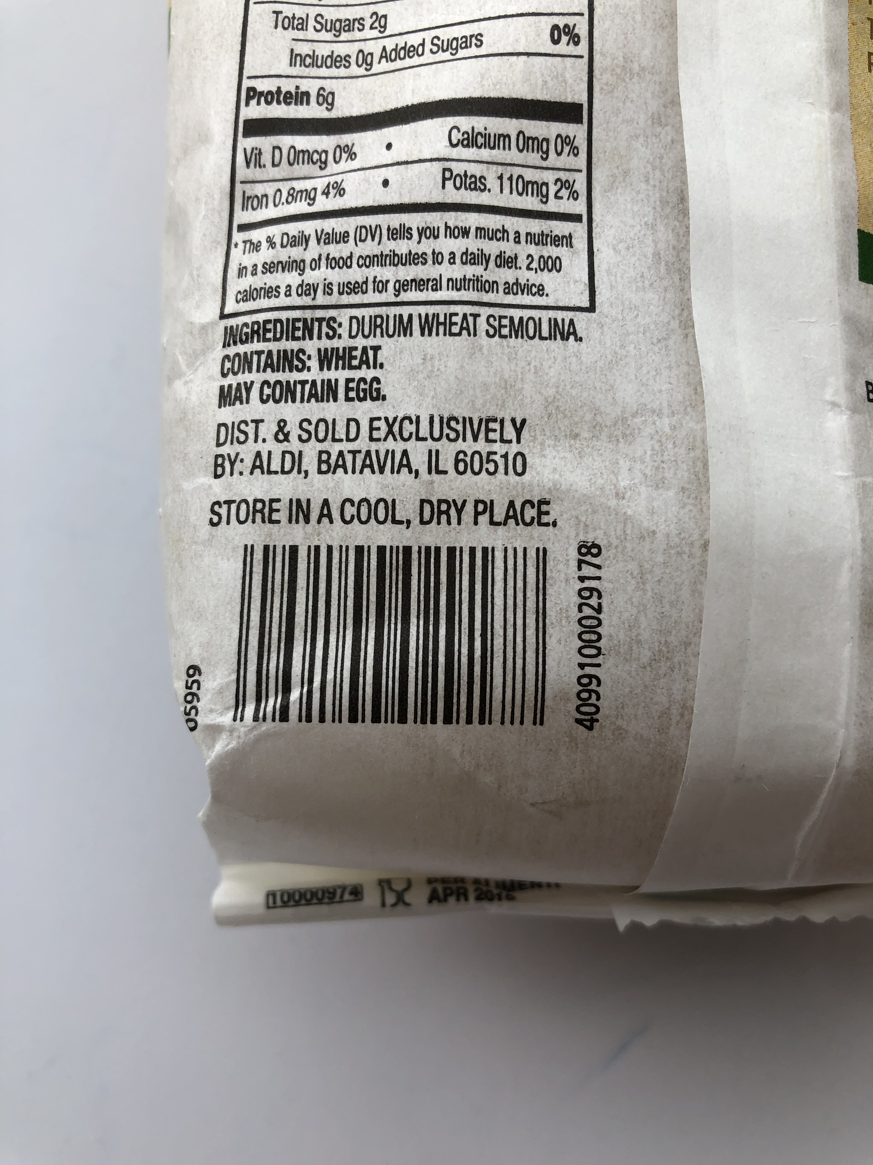 Casarecce authentic italian bronze cut pasta