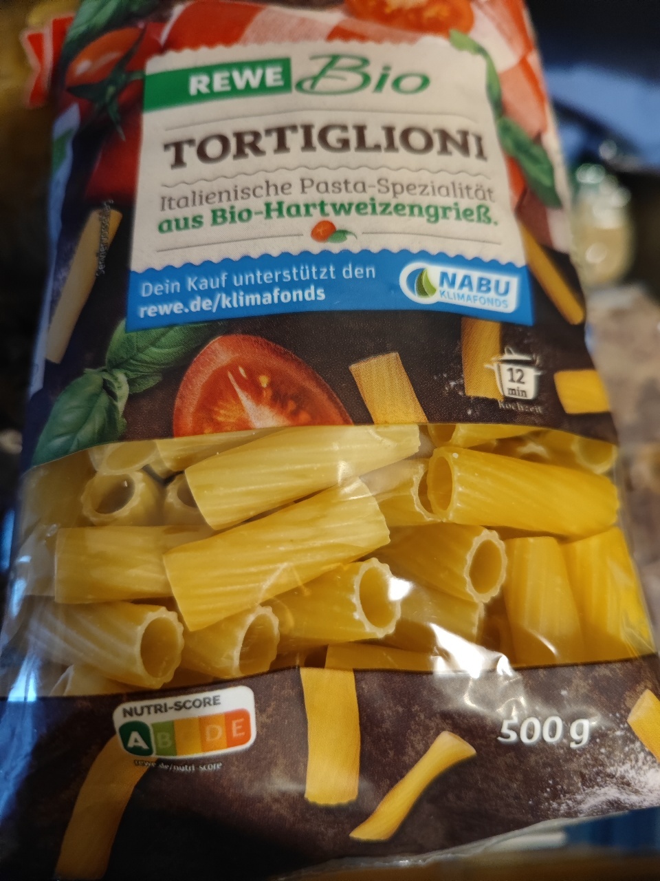 Nudeln Bio tortiglioni