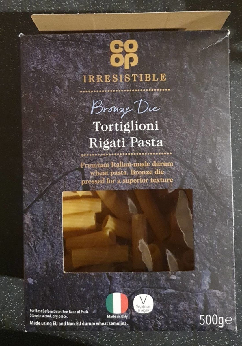 Tortiglioni rigati pasta