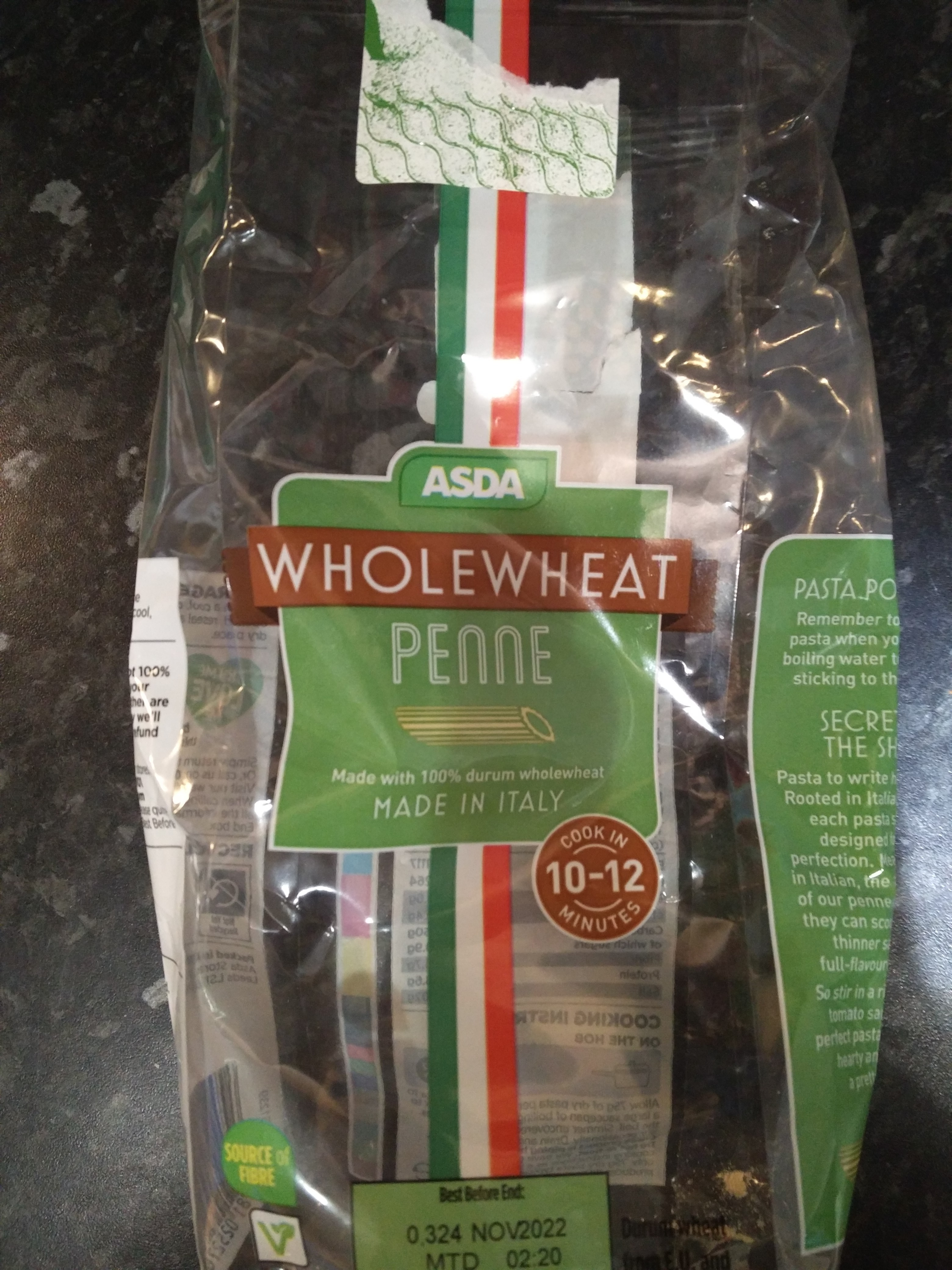 Wholewheat Penne Pasta