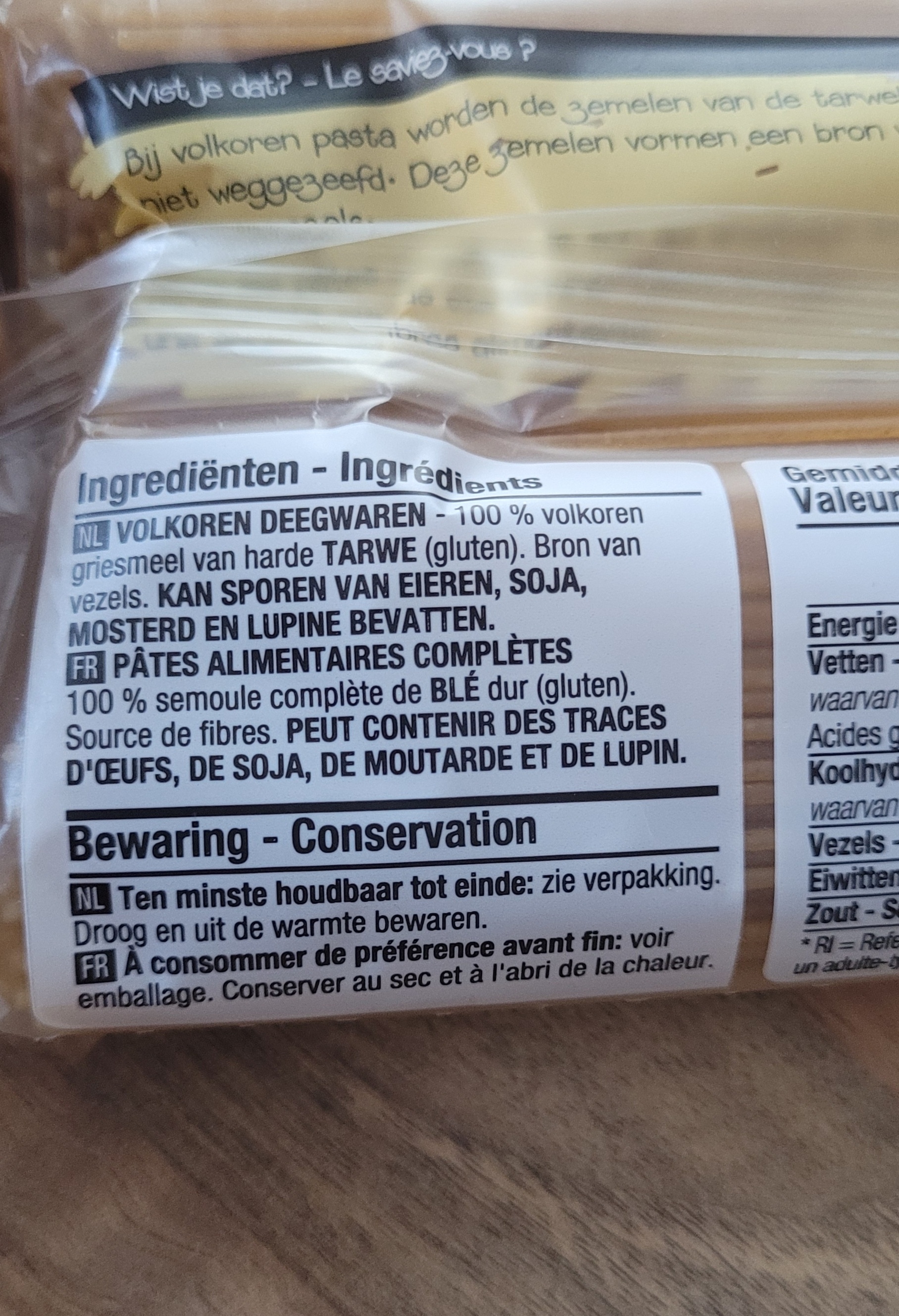 spaghetti blé complet