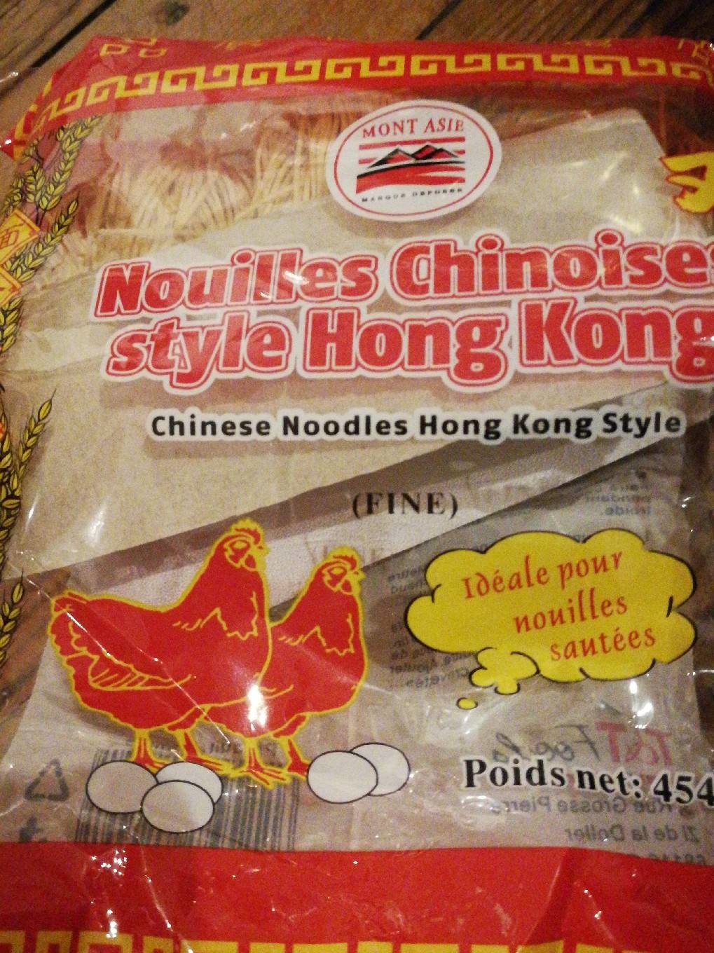 Nouilles chinoises style Hong Kong