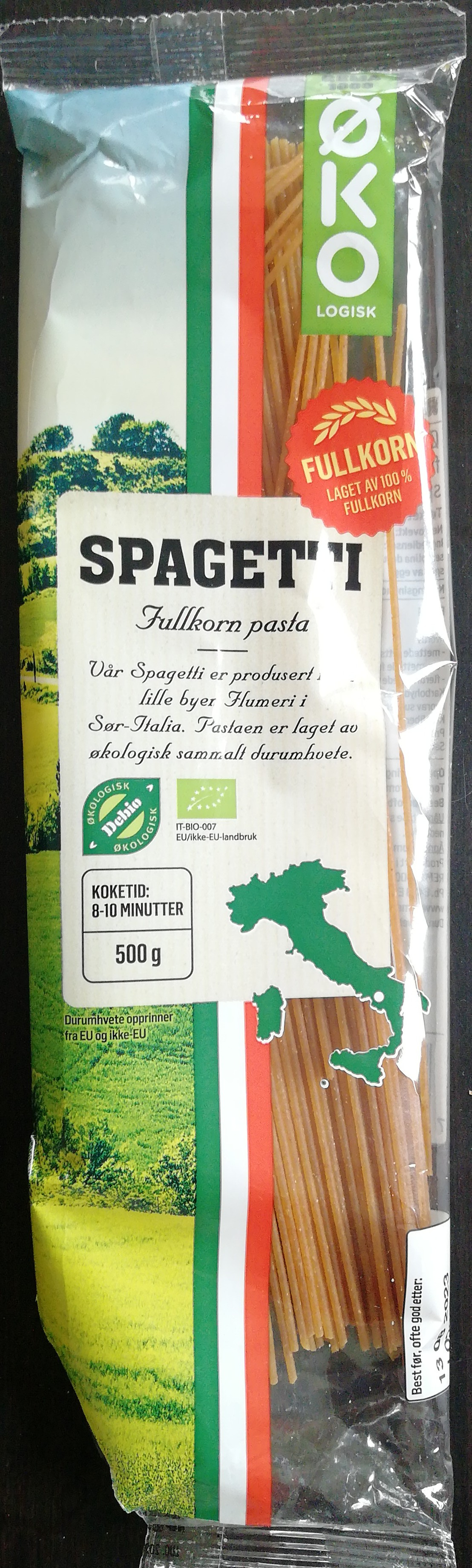Spagetti fullkorn pasta