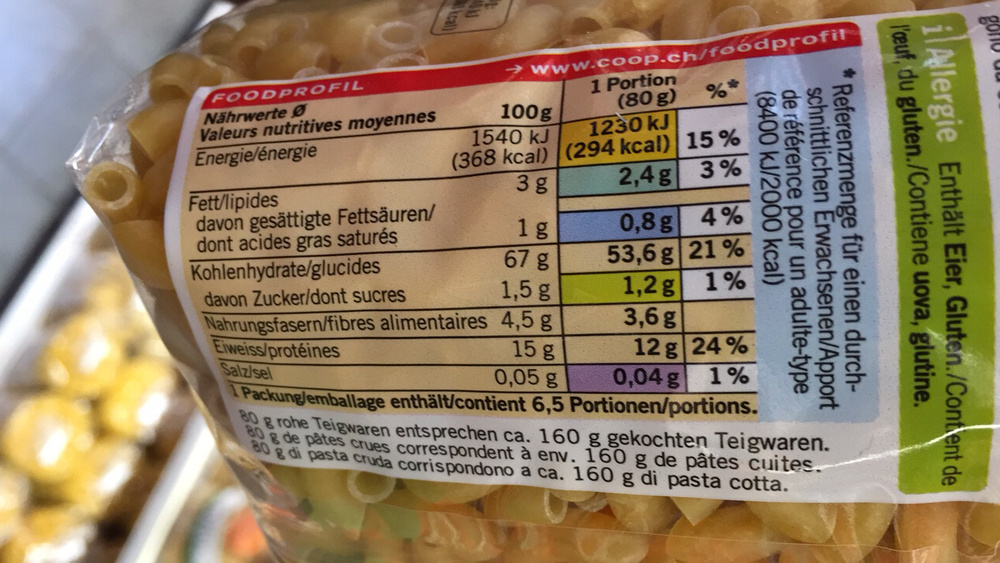 Bio Hörnli Teigwaren, Eierteigwaren