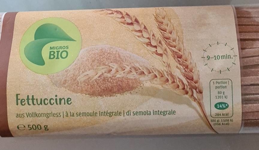 Fettuccine aus Vollkorngriess