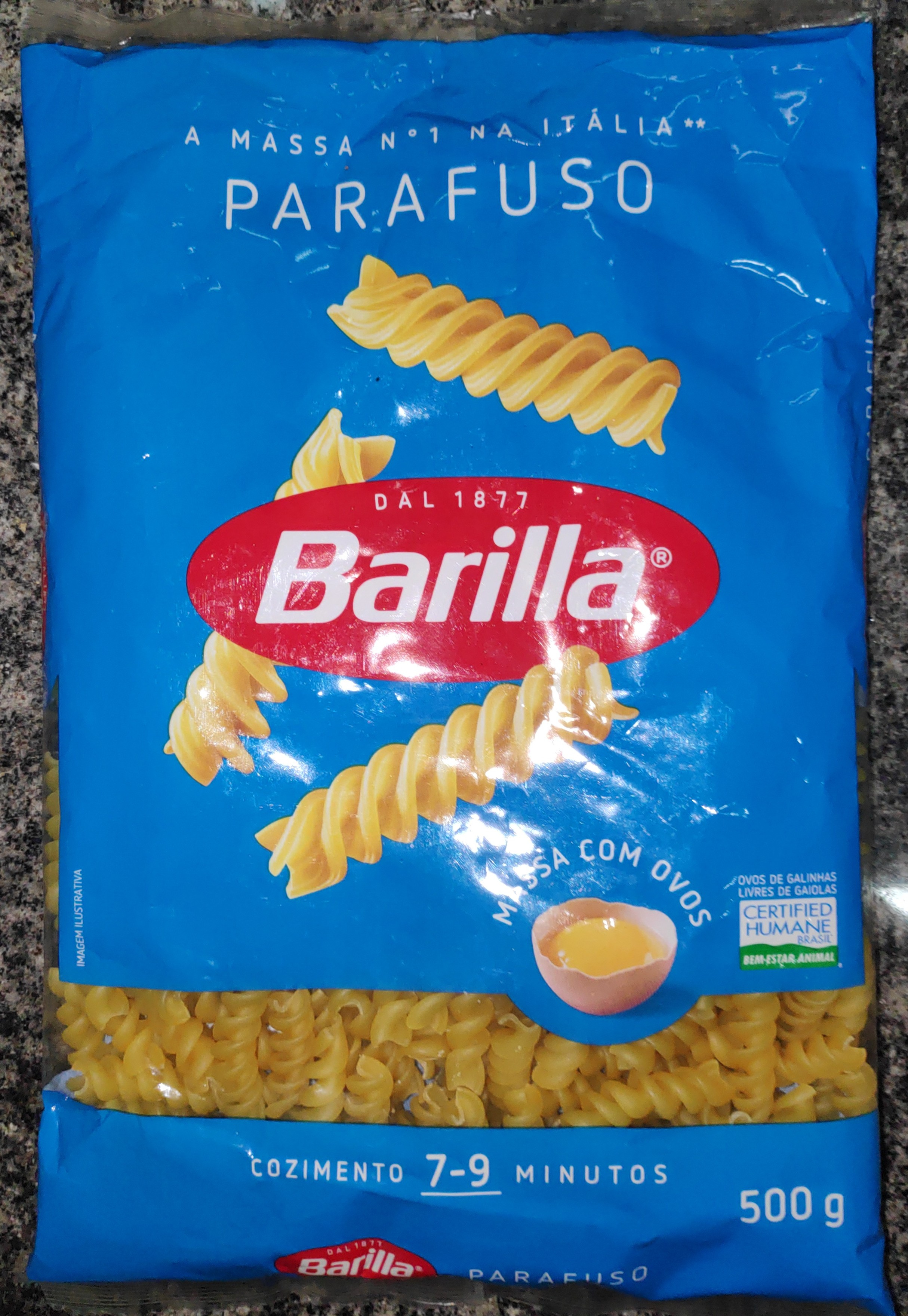 Macarrão Parafuso com Ovos